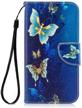 samsung galaxy leather pro blue butterfly logo