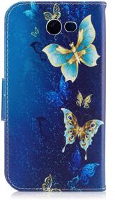 img 1 attached to Samsung Galaxy Leather Pro Blue Butterfly