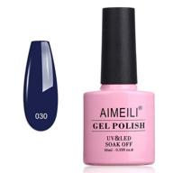 aimeili soak off uv led gel nail polish - blue (030) 10ml: long-lasting and vibrant manicures at home logo