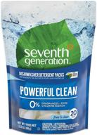 seventh generation free and clear dishwasher detergent packs, 20ct - natural & eco-friendly, packaging may vary logo