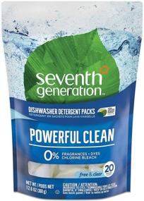 img 4 attached to Seventh Generation Free and Clear Dishwasher Detergent Packs, 20ct - Natural & Eco-Friendly, Packaging May Vary