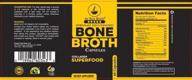 🥩 organic bone broth protein powder capsules - grassfed beef + chicken blend, non-gmo - collagen-rich superfood pills (60 capsules total) logo