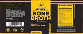 img 1 attached to 🥩 Organic Bone Broth Protein Powder Capsules - Grassfed Beef + Chicken Blend, Non-GMO - Collagen-Rich Superfood Pills (60 Capsules Total)