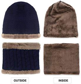 img 2 attached to Warm and Trendy Girls Winter Beanie: 🧣 Slouchy Circle Boys' Accessories for Hats & Caps