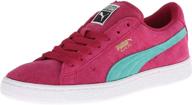 кроссовки puma suede cerise для девочек - удобная и стильная обувь для молодых модниц. логотип