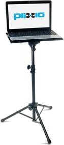 img 4 attached to Plixio Adjustable Laptop Projector Stand - Portable Podium Tripod Mount, DJ Mixer Stand Up Desk Computer Stand Tray and Holder (27-48 inches)