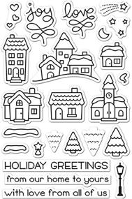 img 1 attached to ❄️ LAWN FAWN Clear Stamps 4x6 Winter Village (LF1472): Add Charming Winter Scenes to Crafts!