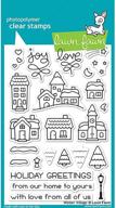 ❄️ lawn fawn clear stamps 4x6 winter village (lf1472): add charming winter scenes to crafts! logo