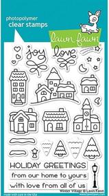 img 2 attached to ❄️ LAWN FAWN Clear Stamps 4x6 Winter Village (LF1472): Add Charming Winter Scenes to Crafts!