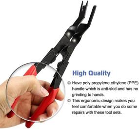 img 3 attached to 🔧 Apeixoto 3PCS Auto Clip Pliers Set &amp; Fastener Remover Kit for Car Audio Dash Door Panel Window Molding - AP1007K