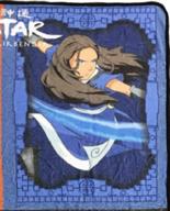 avatar airbender katara fleece blanket logo