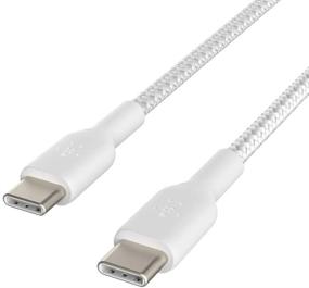 img 4 attached to 🔌 Усиленный запуск кабеля USB-C на USB-C от Belkin - белый, длина 1M / 3.3FT, CAB004bt1MWH