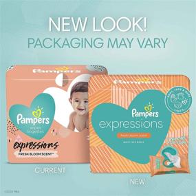img 3 attached to 🌸 Pampers Expressions Baby Wipes - 9X Pop-Top Packs, Hypoallergenic, Fresh Bloom Scent, 504 Count