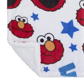img 2 attached to 🧒 Sesame Street Elmo, Super Soft Baby Blanket - Red, Blue, Yellow, Green, & White with Stars
