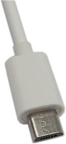 img 2 attached to 4 Inch USB Micro Male to Female Sync & Charging Extension Cable (2 Pack White) by zdyCGTime