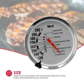 img 3 attached to Home Basics Stainless Mechanical Thermometer