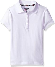 img 1 attached to 👚 Limited Too Girls' Polo Shirt (Variety of Styles), Classic White, Size 14/16