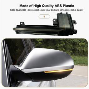 img 1 attached to Enhance Safety with Smoked LED Rear View Mirror Turn Signal Light for Audi A4 A5 B8.5 S5 A3 8P B8.5 RS3 RS4 RS5