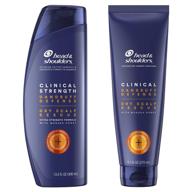 🧴 new formula head & shoulders clinical strength dandruff shampoo and conditioner with manuka honey for dry scalp rescue - 13.5 oz, 9.1 oz logo