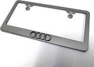 🔥 enhance the audi experience with deepro 1 3d 4 ring logo emblem stainless steel chrome metal license plate frame logo