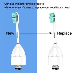 img 2 attached to 🪥 Vochigh Replacement Toothbrush Heads: Compatible with Philips-Sonicare - Fits e-Series, CleanCare & Xtreme Handles, 6 Pack