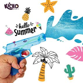 img 3 attached to 🔫 Powerful Soaker: Kicko Large Plastic Water Gun for Ultimate Summer Fun