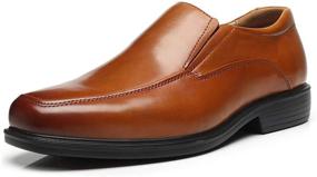 img 4 attached to 👞 Premium Milano Leather Square Comfortable Business Men's Shoes, Loafers & Slip-Ons: Elevate Your Style and Comfort