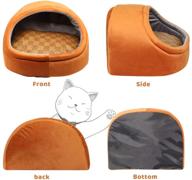 🐱 autokcan cat beds: cute, fluffy, and washable cat house cave for small cats, puppies, and kittens under 15lb logo