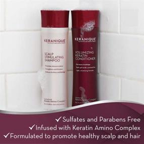 img 2 attached to 🌟 Keranique Hair Thickening Kit: 60-Day Shampoo, Conditioner, and Mousse - Sulfate, Dye, and Paraben Free Formula, Enhances Hair Texture and Strengthens Thinning Hair