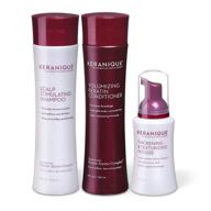 🌟 keranique hair thickening kit: 60-day shampoo, conditioner, and mousse - sulfate, dye, and paraben free formula, enhances hair texture and strengthens thinning hair logo