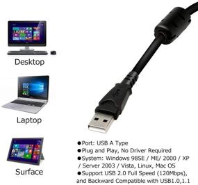 img 2 attached to 🎧 Usee USB Audio Adapter: External Stereo Sound Card with 3.5mm Mini Headphone Microphone Jack - Compatible with Win7 XP Mac PC Laptop (Black)