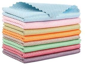 img 4 attached to 🧽 10 Pack Nanoscale Cleaning Cloth: Streak-Free Miracle Cloths for Effective Fish Scale Microfiber Polishing & Cleaning - Reusable Lint-Free Absorbent Towel (10 pcs, 12 x 16 inch)