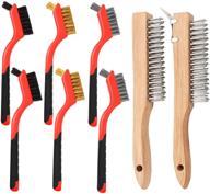🧼 high-quality 8pcs nylon stainless bristles scrubbing cleaning set logo