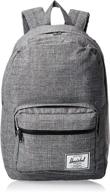 🎒 stylish and durable herschel raven crosshatch black rubber backpacks for the modern traveller logo