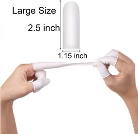 img 1 attached to 🖐️ Secure Grip and Safety: Hulless Disposable Anti Static Fingertips Protective