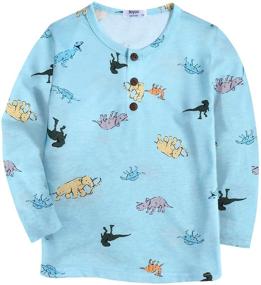 img 2 attached to Boyoo Toddler Sleeve Graphic 2 7Years Boys' Clothing in Tops, Tees & Shirts