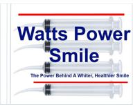 💦 watts - 4 large syringe oral irrigators for effective oral hygiene - tapered deep reach tips for crowns, bridges, and more - 12ml logo