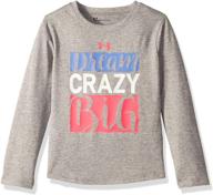 active toddler girls' under armour sleeve t-shirt - performance clothing logo