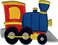 🚂 vibrant train-themed patchmommy appliques for kids - iron on/sew on fun patches logo