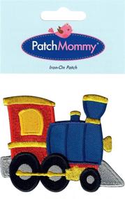 img 1 attached to 🚂 Vibrant Train-themed PatchMommy Appliques for Kids - Iron On/Sew On Fun Patches