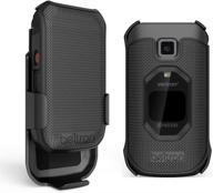 📱 industrial strength protective case with belt clip holster combo for kyocera duraxv extreme e4810 (verizon) logo