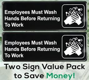 img 2 attached to Employees Must Wash Hands Sign Occupational Health & Safety Products