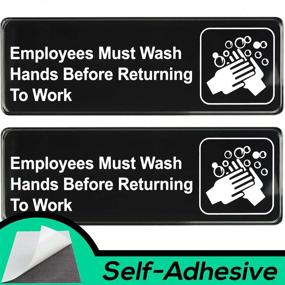 img 4 attached to Employees Must Wash Hands Sign Occupational Health & Safety Products