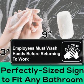img 3 attached to Employees Must Wash Hands Sign Occupational Health & Safety Products