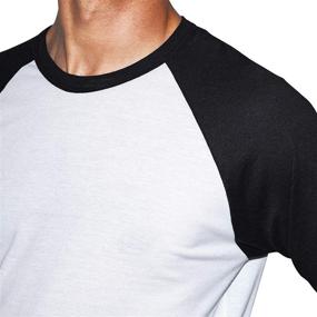 img 1 attached to 👕 American Apparel Heather Raglan T Shirt: The Perfect Blend of Style and Comfort