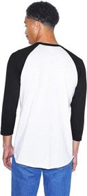 img 2 attached to 👕 American Apparel Heather Raglan T Shirt: The Perfect Blend of Style and Comfort