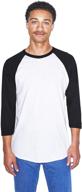 👕 american apparel heather raglan t shirt: the perfect blend of style and comfort logo