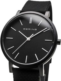 img 3 attached to Часы Bering Men's Quartz 16934-499: изящные серебристые часы для совершенного стиля