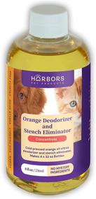 img 4 attached to 🍊 Harbor's Orange Deodorizer and Pet Stench Eliminator: Instantly Clean and Remove Dog & Cat Urine Odor. Natural Aroma for Rugs, Furniture, Mattresses. Concentrated Formula Makes 1 Gal Spray!