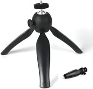 📽️ coolux mini tripod projector mount with 360° rotatable heads for projectors, dslr cameras, dvrs, webcams – metal ballhead camera mount (black) logo